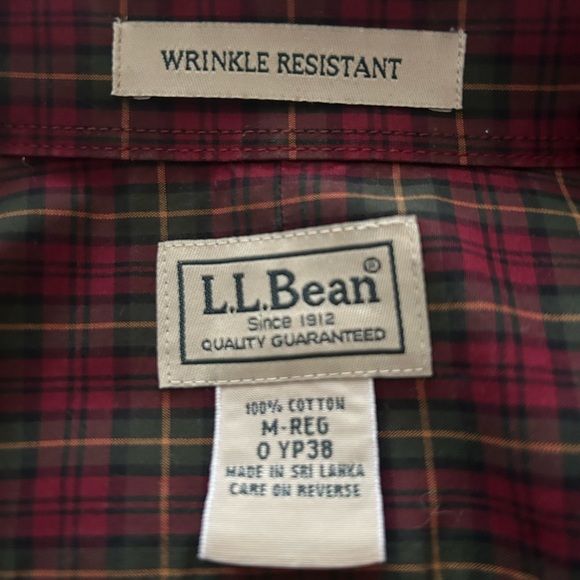 L.L. Bean Men’s Long Sleeve Wrinkle-Free Shirt, Traditional Fit, Size M - Picture 2 of 3